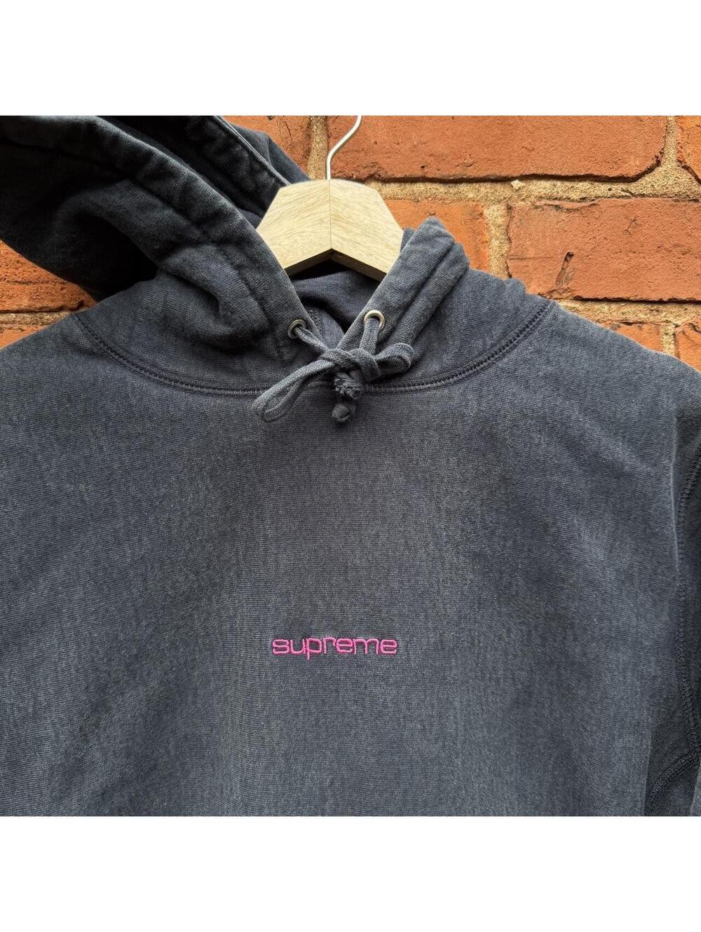 supreme compact logo hoodie 2017 M